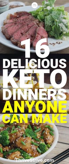 Looking for keto dinners that you can easily prepare? Here are 16 awesome low carb dinners to help you stay on track with the ketogenic diet. Low Carb Dinners, Diner Recept, Keto Dinners, Low Carb Diets, Ketogenic Diet For Beginners, Diet Vegetarian, Stay On Track, Idee Pasto Sano