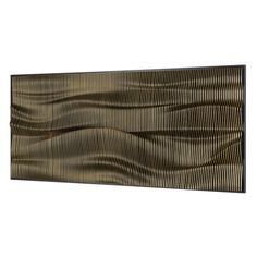 an abstract painting with wavy lines in brown and black on a white background by corbi