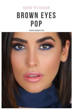 Blue Eyeliner Makeup, Sazan Hendrix, Tutorial Eyeliner, Makeup Tip, Makeup Hacks Tutorials, Makeup Easy, Makeup Tutorial Eyeliner