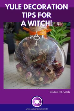 Check 5 Yule Decoration ideas and make a Witch Ball for this Yule! #Yuletide #Yule #Christmas Celebrate Yule, Christmas Yule Log, Yule Christmas