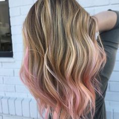 Blended Baby pink done by @hairbyraquell Balayage with @joico and pink with @joicointensity light pink Light Pink Highlights, Ombre Straight Hair, Honey Ideas, Baby Pink Hair, Pink Blonde, Light Pink Hair, Pink Blonde Hair, Balayage Hair Dark, Spring Hair Color