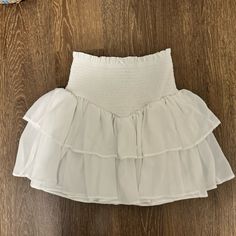 Size Medium/6 New Trendy Solid Color Skirt For Vacation, Solid Mini Skirt For Vacation, Solid Mini Length Skirt For Vacation, Strawberry Shortcake Costume, Shein Skirts, Strawberry Shortcake, Mini Skirt, Womens Skirt, Color White