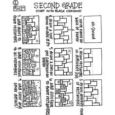 the second grade map is shown in black and white