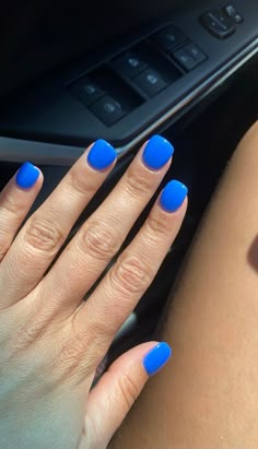 Blue Dipped Nails, Nail Colors Dip, Sns Manicure, Andrew Siwicki, Blue Nail Inspo, Personal Philosophy, Royal Blue Nails, Spring Break Nails, Nails 2017