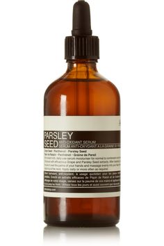 Aesop | Parsley Seed Anti-Oxidant Serum, 100ml | NET-A-PORTER.COM Brown Age Spots, Brown Spots On Skin, Skin Moles, Face Peel, Dark Leafy Greens, Brown Spots Removal, Brown Spots On Face, Skin Spots, Spots On Face