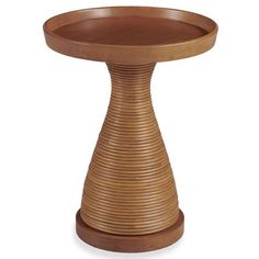 Century Vero Coastal Beach Brown Rattan Round Pedestal Side End Table Beach Dining Table, Round Metal Side Table, North Carolina Furniture, Beach Dining, Side End Table, Outdoor Table Settings, Small Side Table, Desk And Chair Set, Coastal Beaches