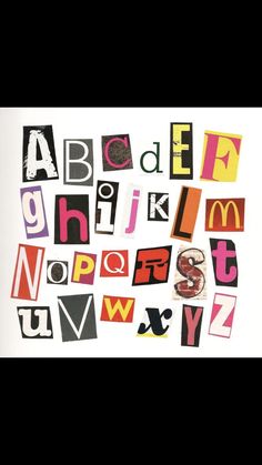 the alphabet is made up of different types of letters