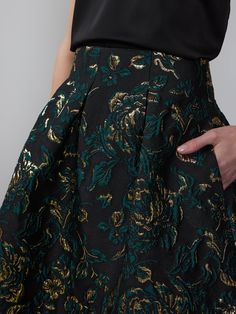 Floral Brocade A-line Skirt | NY&Co Perspective Images, Brocade Skirt, Jacquard Skirt, Beautiful Skirt, Skirt For Women, Wow Factor, Beautiful Skirts, Fiber Arts, A Princess