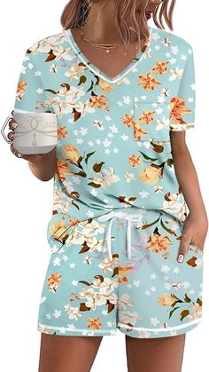 Cozy up in comfort with this women's pajama set! Featuring a soft short sleeve top and matching bottoms with convenient pockets, this two-piece lounge set is perfect for sleepwear or casual lounging. Made from lightweight, breathable fabric for ultimate relaxation.
Note: (As an Amazon affiliate, I receive a small commission on purchases made through this link.)
#womenspajamas #shortsleeve #loungeset #sleepwear #casualwear #pajamaset #twopiece #pockets #usa #amazonaffiliate Two Piece Lounge Set, Pajamas Sets, Women's Pajamas, Pajama Set Women, Short Pajama Set, Soft Shorts