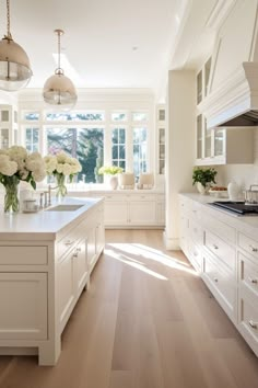 Light Hardwood, Light Hardwood Floors, White Kitchen Cabinets, Large Kitchen, House Flooring, White Cabinets, Pros And Cons