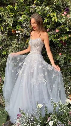 Fairy Grad Dress, Fairytale Prom Dresses, Grad Ball Gown, Unique Grad Dresses, Plus Size Ball Gown Wedding Dresses, Light Prom Dresses, Flower Corset Dress, Prom Dresses Princess Style, Prom Dresses Fairy