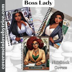 two black women are featured in this book cover art for the magazine, boss lady