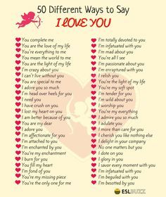 a valentine poem with hearts on it and the words 50 different ways to say i love you