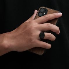 Polished Black Enamel Signet Ring - All Sizes. Available in Enamel or Onyx Gemstone ⚡️Made using Recycled Stainless Steel - Designed To Last! ▪️Hypoallergenic- Safe to wear in water | use a dry cloth after the ring has been in contact  ⚜️Multiple Size selection - including mens & womens sizes ☄️Available in Black, Silver, Gold & Rose Gold - 18K Gold PVD Plating / Black IP Plating ✔️Premium Polished finish ring with a good weight Choose between a Black Onyx Gemstone or Enamel To receive in a luxu Adjustable Black Minimalist Signet Ring, Black Minimalist Signet Ring For Everyday, Masculine Black Jewelry For Gift, Black Rings For Men, Black Signet Ring, Mens Signet Rings, Cool Rings For Men, Onyx Signet Ring, Mens Black Ring