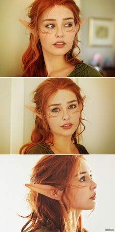 Cosplay Elf, Halloweenský Makeup, Elf Cosplay, Smink Inspiration, Elf Costume, Elf Ears, Cosplay Makeup, Costume Makeup, 인물 사진