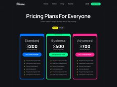 the pricing plan for everyone website