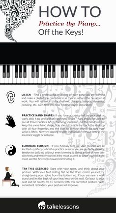 the piano lesson for beginners to learn how to practice the piano off the keys