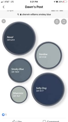 three different shades of blue and gray on the same page