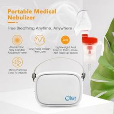 Ultrasonic Nebulizer Machine - Portable Ultrasonic Steam Inhaler/Vaporizer/Personal Atomizer - Compressor Nebulizer for Adult and Child - Portable Nebulizer For Travel Size 1.【Low Noise Design】The Portable nebulizer machine can be used silently without worrying about noise interference. Noise level is less than 65dB.2. Nebulizer Machine, Steam Inhalers, Noise Levels, Compressed Air, Abs Material, Travel Size, Compressor, Travel Size Products, Steam