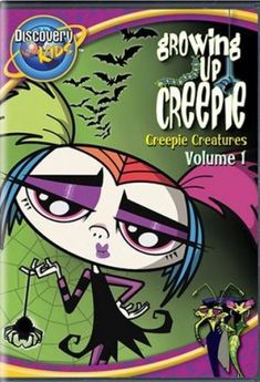 an animated cartoon character is featured on the cover of growing up crepe creepy creatures volume 1