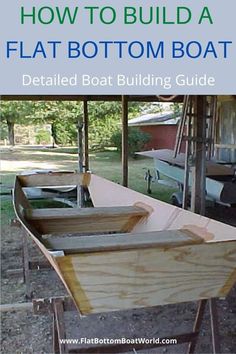 how to build a flat bottom boat