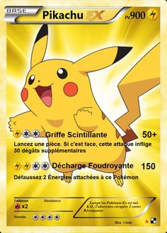 the pikachu pokemon card is shown