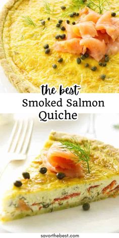 Our Smoked Salmon Quiche with a gluten-free crust has all the right flavors and is the perfect main attraction for any Sunday brunch or breakfast-for-dinner type of evening! We love the flavorful, smoked salmon, fresh dill and salty capers that are mixed into this creamy egg filling in a gluten-free crust.