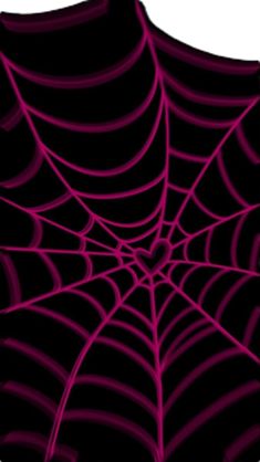 a spider web on a black background with pink lines in the center and bottom part