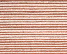 an orange and white striped rug