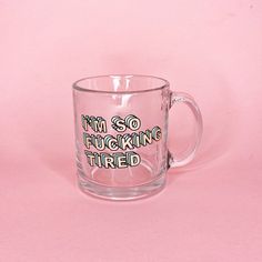 Stationery Store Design, Cement Candle, Glass Coffee Mug, Etsy Inspiration, Pink Milk, Pretty Mugs, Milk Bar, Glass Coffee Mugs, Pink Girly Things