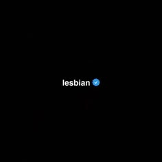 the word lesbian is written in white on a black background