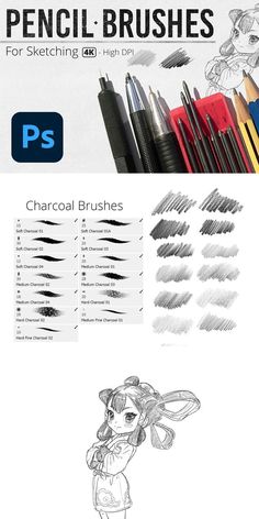 Pencil Brushes for Sketching Photoshop Pencil Brush, Adobe Photoshop Brushes, Pencil Brush Csp, Photoshop Brushes Free Download, Adobe Fresco Brushes, Csp Brushes Free, Procreate Pencil Brush, Free Brushes For Photoshop, Adobe Brushes