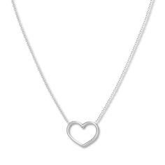 This lovely necklace for her features a heart styled in 14K white gold. The necklace adjusts from 16 to 18 inches, and the cable chain secures with a lobster clasp. Minimalist Heart Necklace With Cable Chain, Sterling Silver Heart Necklace With Cable Chain, Everyday White Gold Open Heart Necklace, Minimalist White Gold Heart Necklace With Adjustable Chain, White Gold Open Heart Necklace With Adjustable Chain, Minimalist White Gold Open Heart Necklace, White Gold Open Heart Necklace, White Gold Heart Necklace, Jewelry Advice