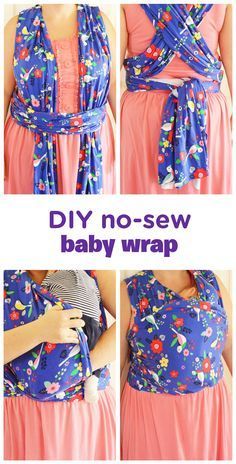 the instructions for how to sew a baby wrap on a woman's belly