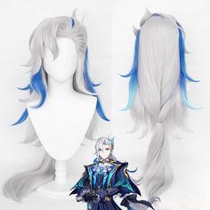 Includin Wig 
 Material: Heat Resistant Fiber 
 Gender: Gender-bending available 
 
 If you cannot find and like to buy the costume, wig, shoes, weapon or other accessories of this character, pls not hesitate to contact us 
 Please note that due to different screen resolution, products you receive may have a bit different as the one we show here. Genshin Impact Neuvillette, Gender Bending, Wig Material, Hair Style Korea, Style Korea, Cosplay Wig, Cosplay Wigs, Bending, Genshin Impact