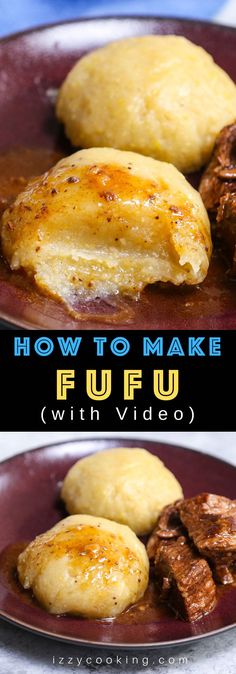 how to make fufu with video on the left and in the right hand side