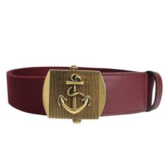 Gucci Men's Military Burgundy Fabric Anchor Brass Buckle Belt 375191 6148 - LUX LAIR Burgundy Fabric, Men Belt, Brass Buckle, Buckle Belt, Gucci Belt, Gucci Men, Chanel Handbags, Mens Belts, Handbag Backpack