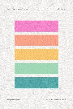 color palette | pink | yellow | summer | rainbow | mint green | blue | orange |pastel Colors That Spark Creativity, Pink Summer Color Palette, Bright Nursery Color Palette, Color Palette Whimsical, Color Palette For Education, Bright Colorful Color Palette, Bright Nature Color Palette, Fun Playful Branding, 6 Color Palette Colour Schemes