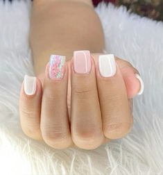 Mail Designs For Natural Nails, Spring Nails Art Designs, Spring Nails Art, Nails Art Designs, Art Designs Ideas, French Acrylic Nails