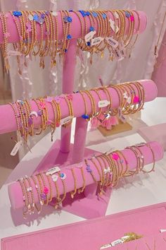 Pretty Pink Princess, Pink Lifestyle, Pink Girly Things, Jewelry Fashion Trends, Jewelry Essentials, Jewelry Lookbook, Stacked Jewelry