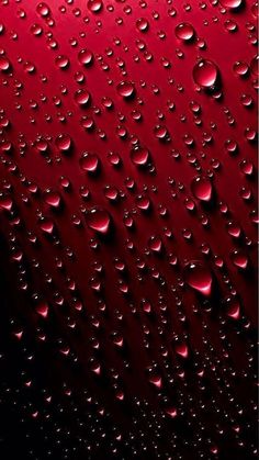 rain drops on a red and black background