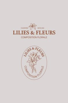 the cover of lilies and fleurs's composition florale