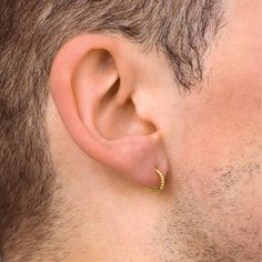 Ear Rings For Men Gold, Gold Bali For Men, Boys Earrings Gold, Boys Earrings, Mens Hoop Earrings, Diamond Bali, Gold Huggie Hoop Earrings, Gold Earrings For Men