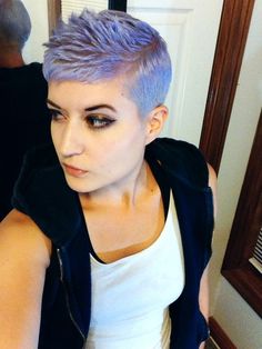 Short purple hair Hair Shaved Sides Women, Short Hair Shaved Sides Women, Shaved Sides Women, Purple Undercut, Short Hair Shaved, Hair Shaved Sides, Short Hair Shaved Sides, Side Undercut, Short Purple Hair