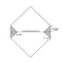 an image of a diamond shape with measurements