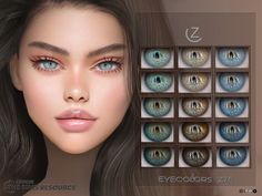 The Sims Resource - EYECOLORS Z78 Male Eyes, Sims 1, Icy Blue, Animal Skin, Maxis Match, The Sims Resource, Sims 4 Mods