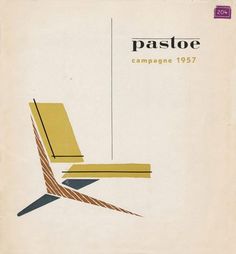 the cover of pastee magazine shows a yellow chair with brown lines on its back