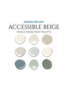 the book cover for sheryln williams's accessible begge, which includes different shades