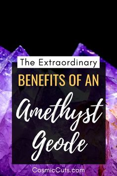 Amethyst stones are popular not only because of their brilliant and beautiful purple hue, but also because of the immense benefits they offer. Let's take a deeper look into a few of the benefits of amethyst and more specifically amethyst geode benefits. #amethystgeodebenefits #amethystbenefits #benefitsofamethyst https://cosmiccuts.com/blogs/healing-stones-blog/the-extraordinary-benefits-of-an-amethyst-geode Benefits Of Amethyst, Amethyst Stones, Beneath The Surface