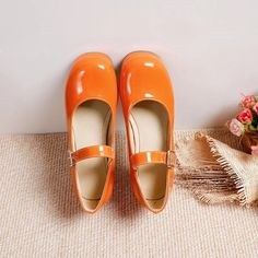 Shipping: Worldwide Express Shipping AvailableDelivery time: 7-15Days Fast ShippingReturns: Fast refund, 100% Money Back Guarantee. Clown Shoes, Mary Jane Platform Shoes, Orange Outfit, Orange Shoes, Girls Red, Platform Mary Janes, Jane Shoes, Shoe Organizer, Gothic Style